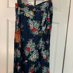 Floral Maxi Skirt - L